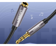 UGREEN AV118 Przedłużacz audio AUX jack 35 mm 2m czarny - 1501464 - zdjęcie 3